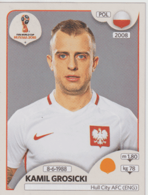 figurinha copa do mundo 2018 polonia nº605