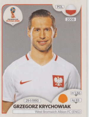 figurinha copa do mundo 2018 polonia nº607