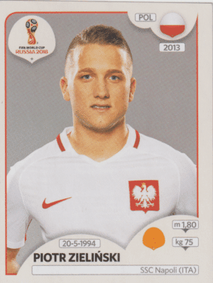 figurinha copa do mundo 2018 polonia nº608