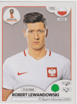 figurinha copa do mundo 2018 polonia nº609