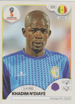 figurinha copa do mundo 2018 Senegal nº613