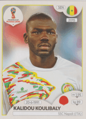 figurinha copa do mundo 2018 Senegal nº617