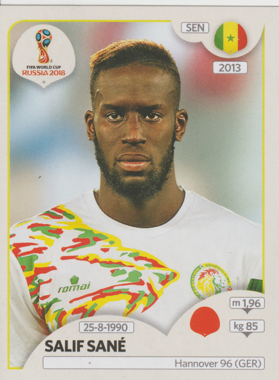 | Casa do Colecionador figurinha copa do mundo 2018 Senegal nº619