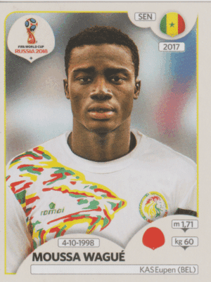 figurinha copa do mundo 2018 Senegal nº620