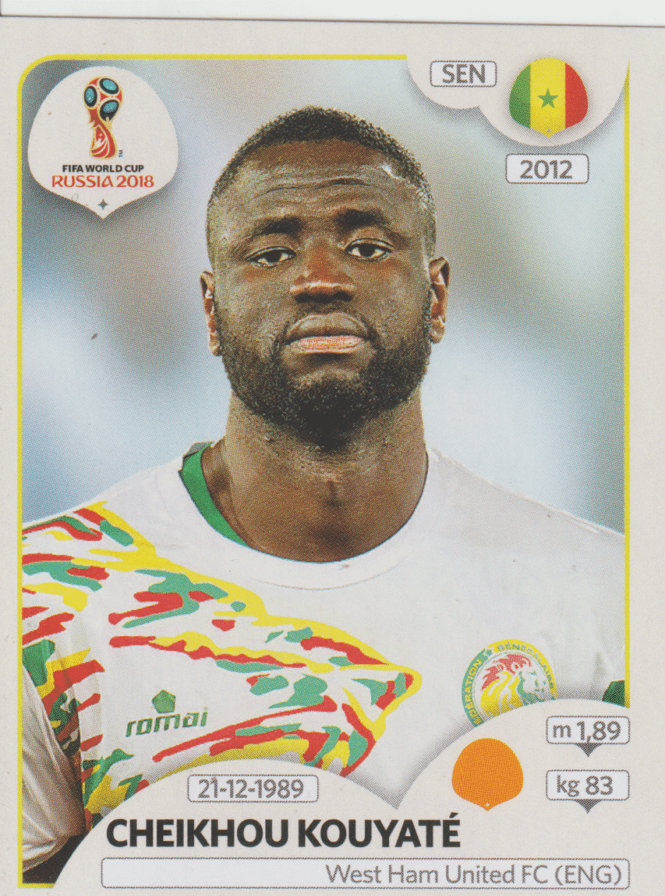 | Casa do Colecionador figurinha copa do mundo 2018 Senegal nº622
