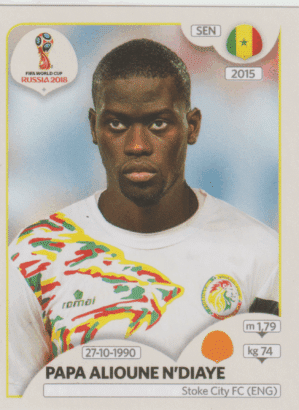 figurinha copa do mundo 2018 Senegal nº625
