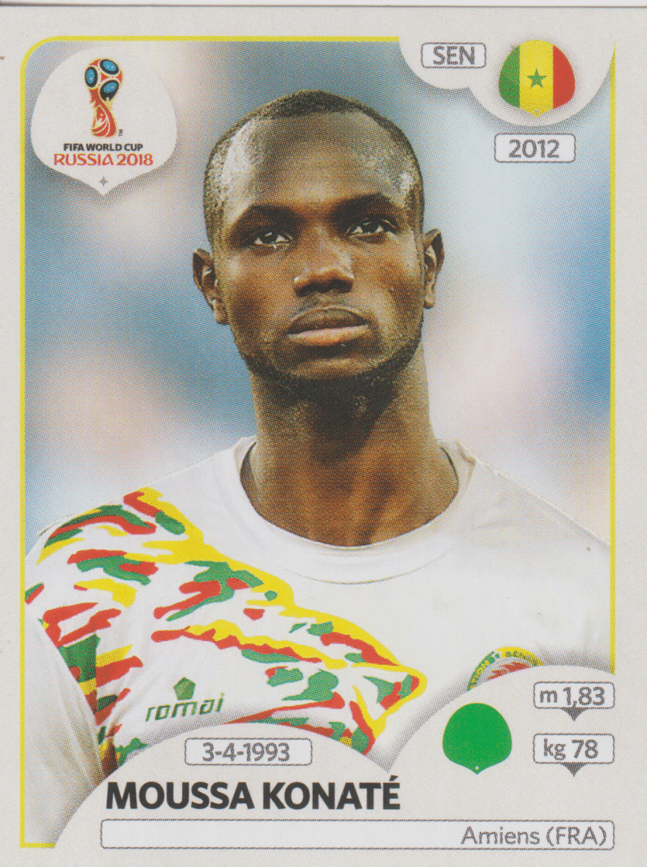 | Casa do Colecionador figurinha copa do mundo 2018 Senegal nº627