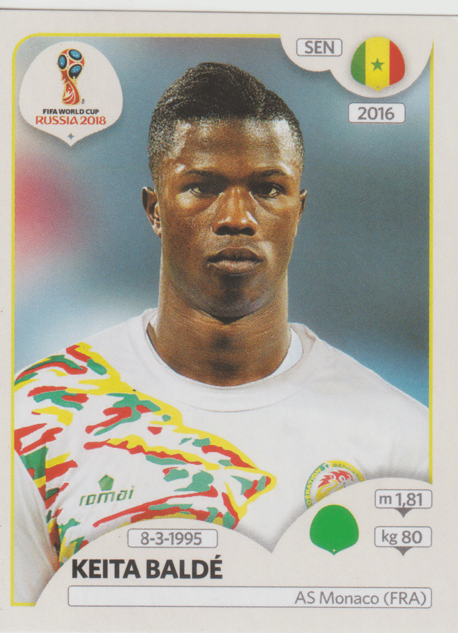 | Casa do Colecionador figurinha copa do mundo 2018 Senegal nº628