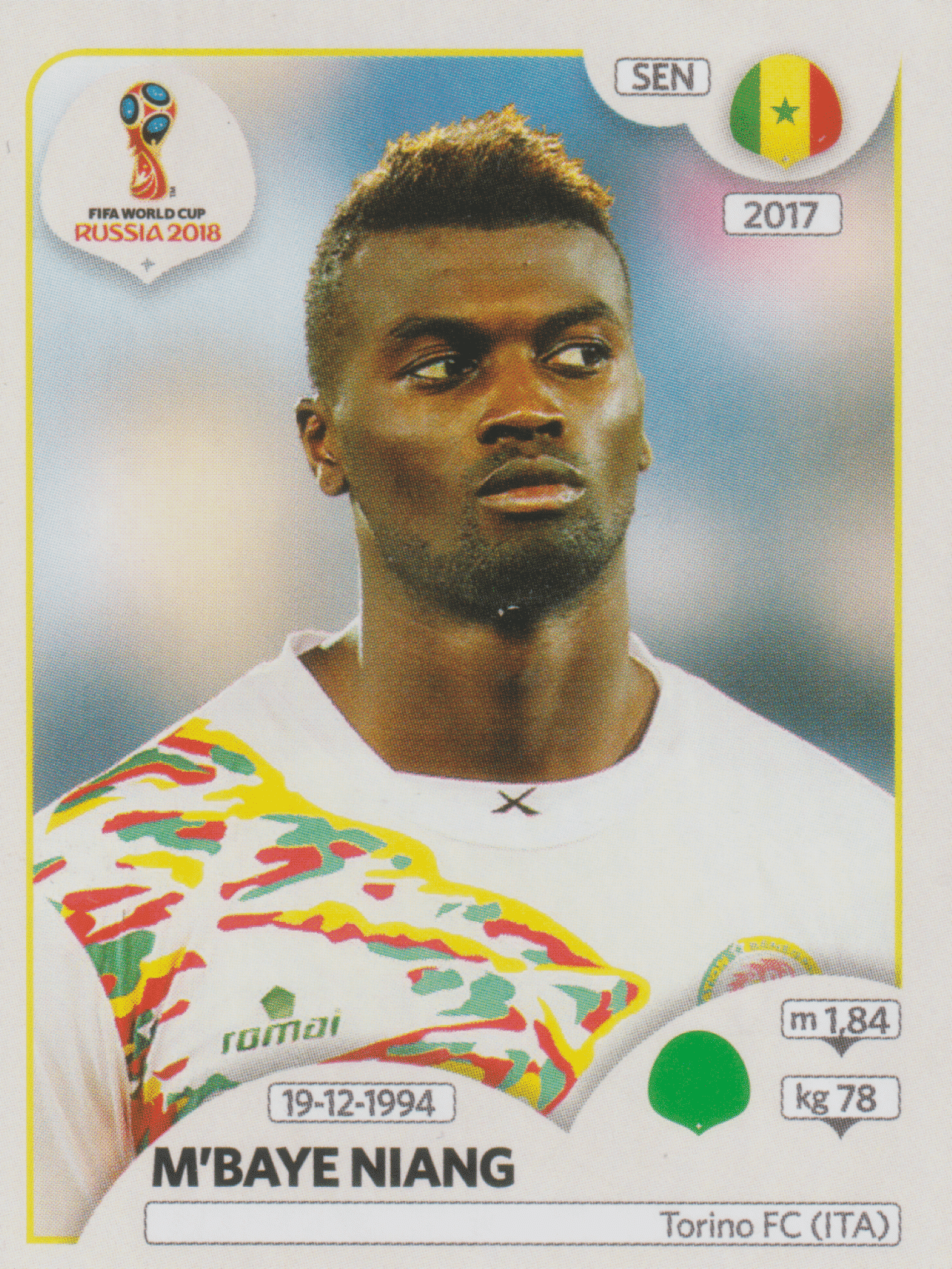 | Casa do Colecionador figurinha copa do mundo 2018 Senegal nº631