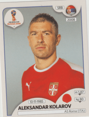 figurinha copa do mundo 2018 Sérvia nº 416