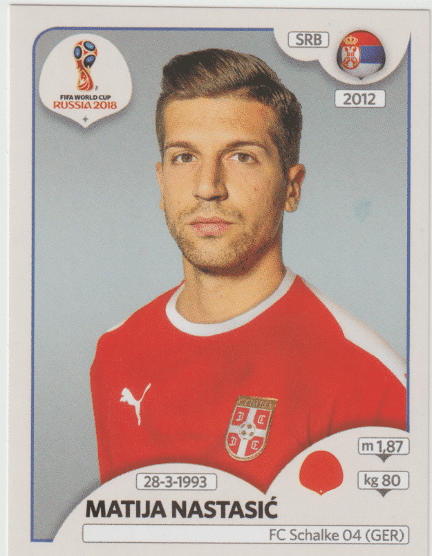 | Casa do Colecionador figurinha copa do mundo 2018 Sérvia nº 418