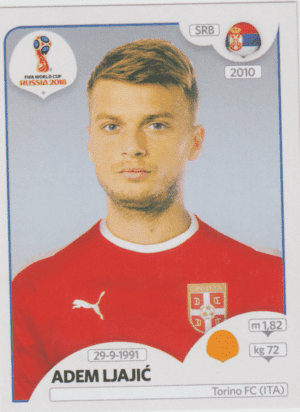 figurinha copa do mundo 2018 Sérvia nº 426