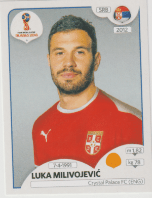 figurinha copa do mundo 2018 Sérvia nº 428