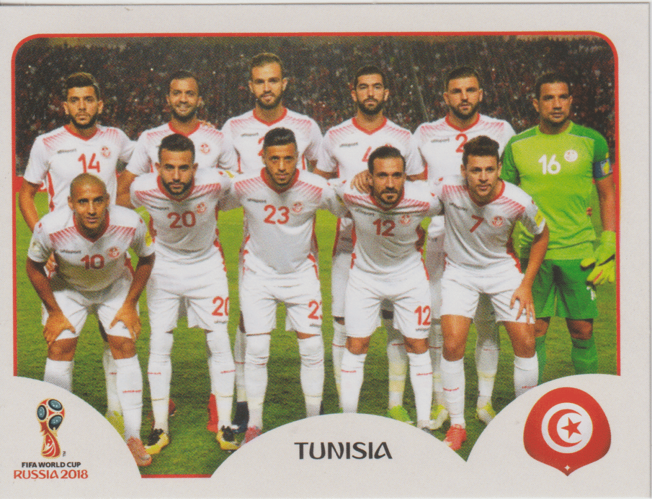 | Casa do Colecionador figurinha copa do mundo 2018 Tunisía nº555