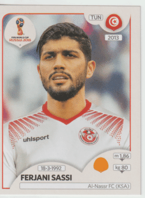 figurinha copa do mundo 2018 Tunísia nº559