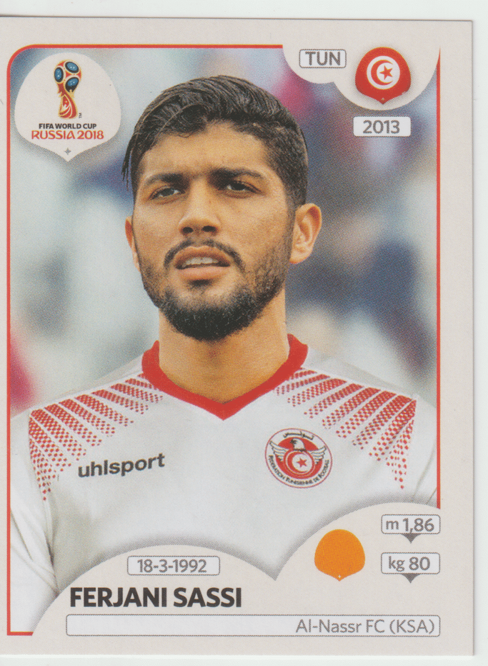| Casa do Colecionador figurinha copa do mundo 2018 Tunísia nº559