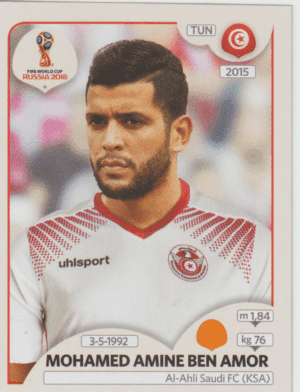 figurinha copa do mundo 2018 Tunísia nº564