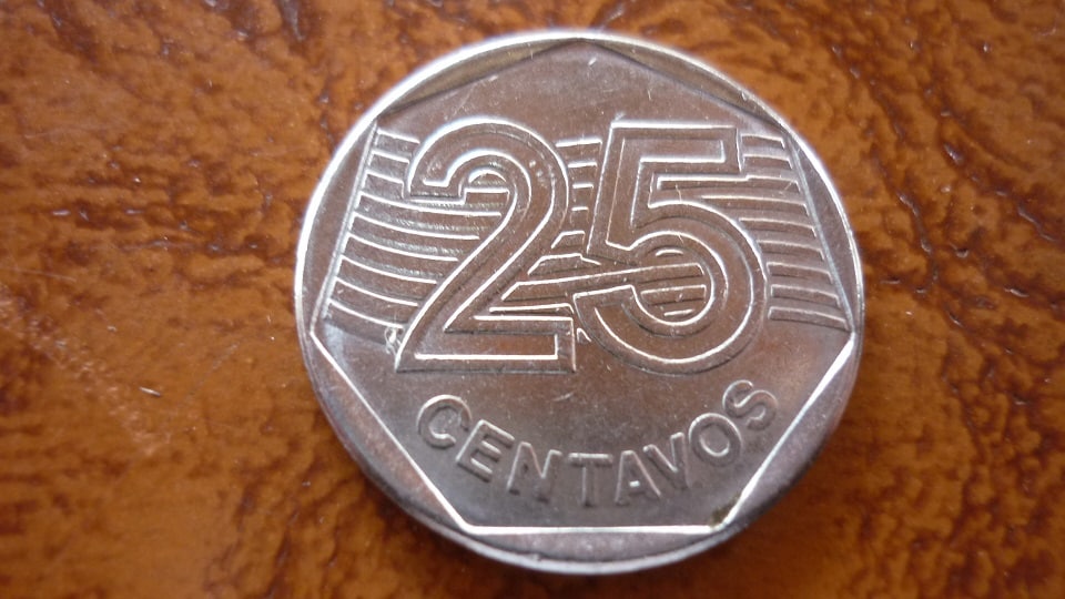 | Casa do Colecionador MOEDA 25 CENTAVOS FAO 1995 DATA ESCASSA CIRCULADA .
