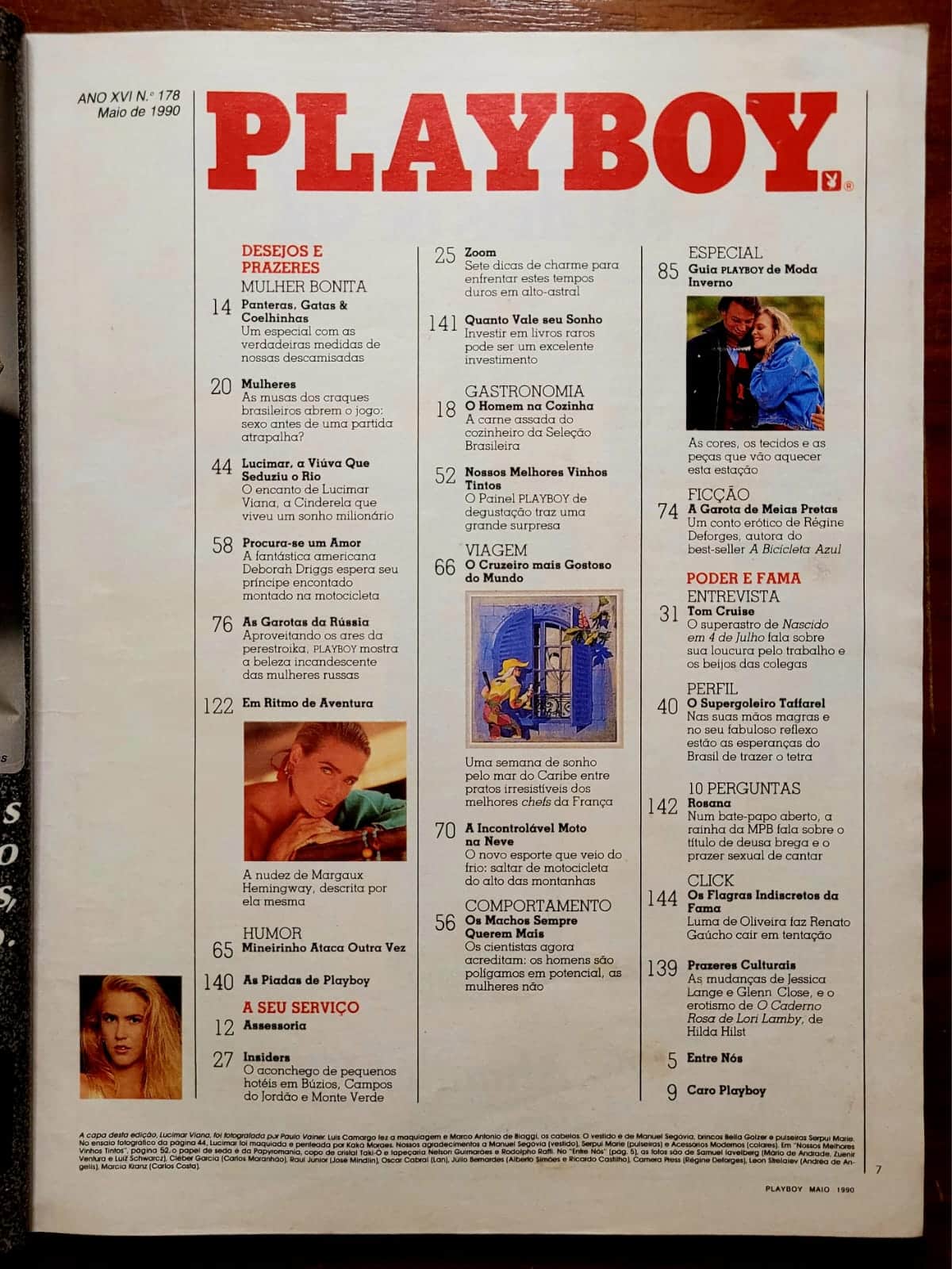 | Casa do Colecionador Playboy Nº 178 – Lucimar Viana | Viva as Descamisadas! | Maio de 1990