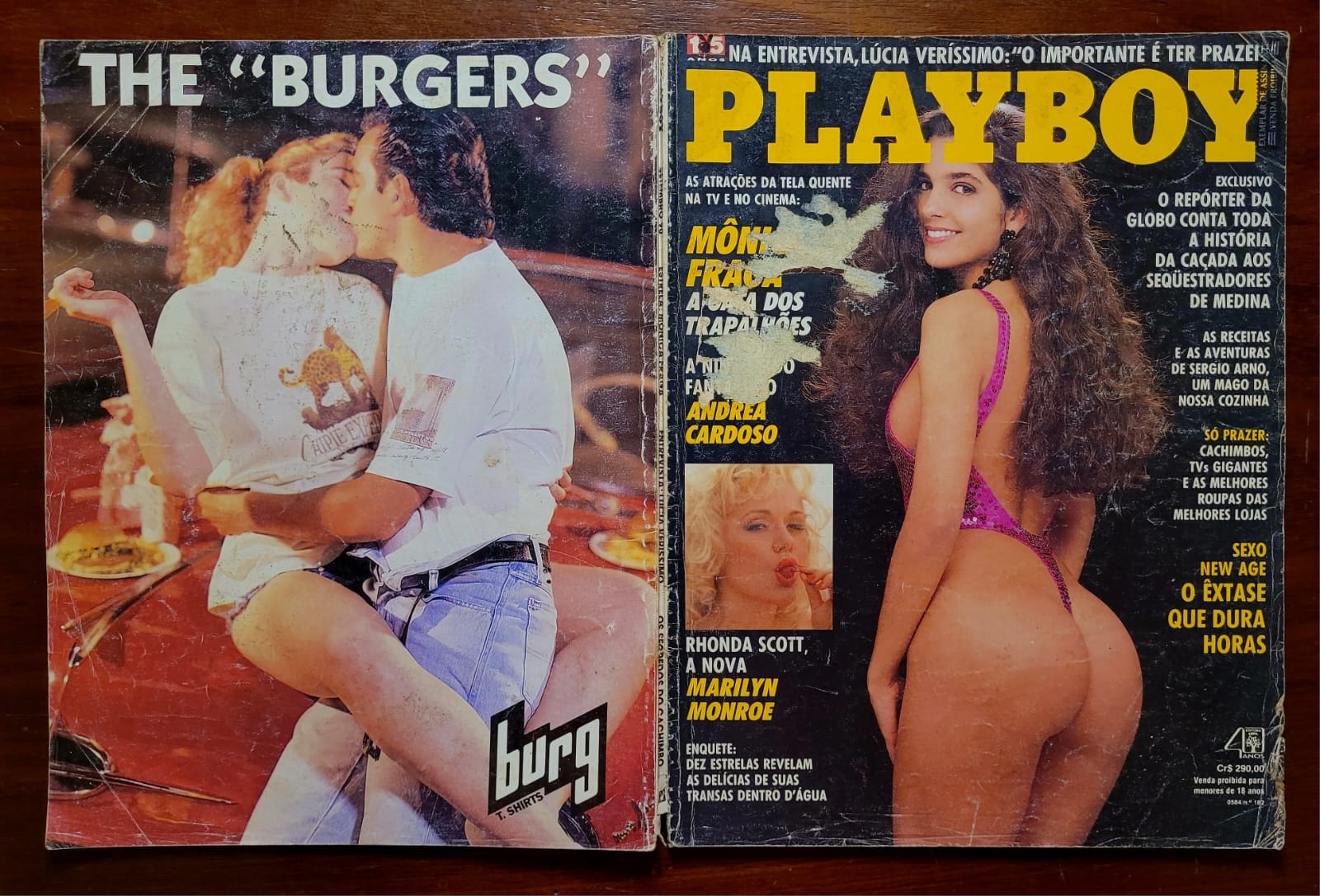 | Casa do Colecionador Playboy Nº 182 (Setembro/1990) Mônica Fraga A Gata dos Trapalhões | Pôster Bonnie Marino | Entrevista Lúcia Veríssimo