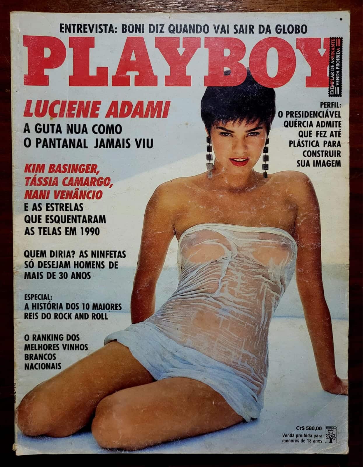 | Casa do Colecionador Playboy Nº 186 (Janeiro/1991) Luciene Adami “A Guta de Pantanal” – Pôster Kerri Kendall