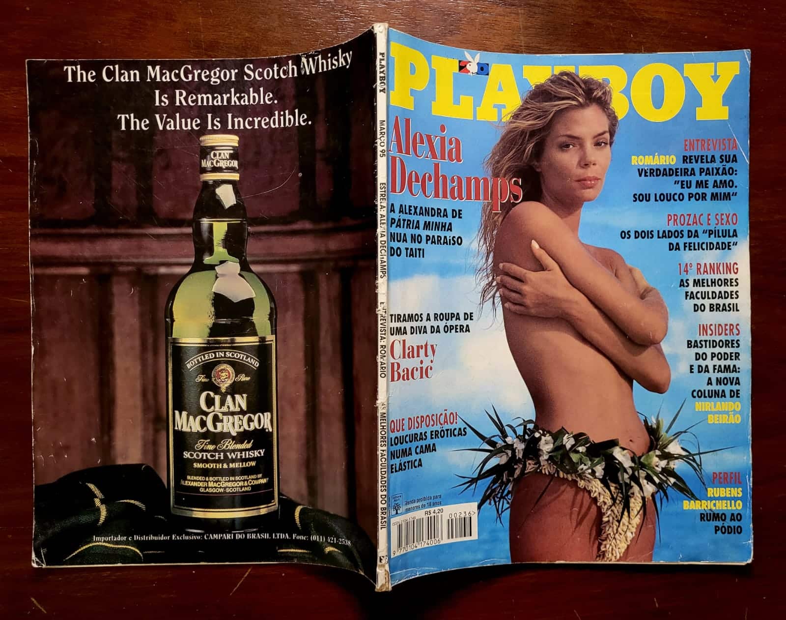 | Casa do Colecionador Playboy Nº 236 (Março/1995) Alexia Dechamps - A Alexandra de Pátria Minha