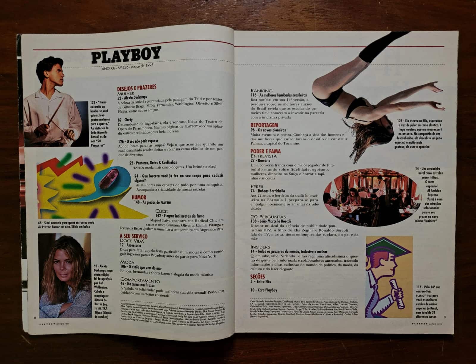 | Casa do Colecionador Playboy Nº 236 (Março/1995) Alexia Dechamps - A Alexandra de Pátria Minha