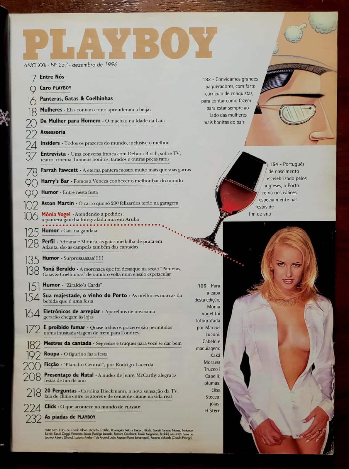 | Casa do Colecionador Playboy Nº 257 (Dezembro/1996) Mônia Vogel | Edição de Festas | Revista sem Pôster