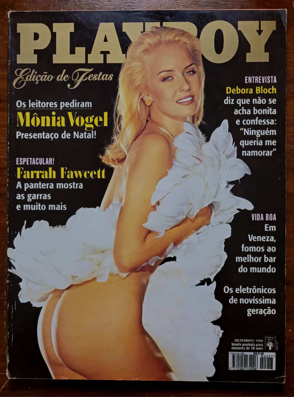 | Casa do Colecionador Playboy Nº 257 (Dezembro/1996) Mônia Vogel | Edição de Festas | Revista sem Pôster