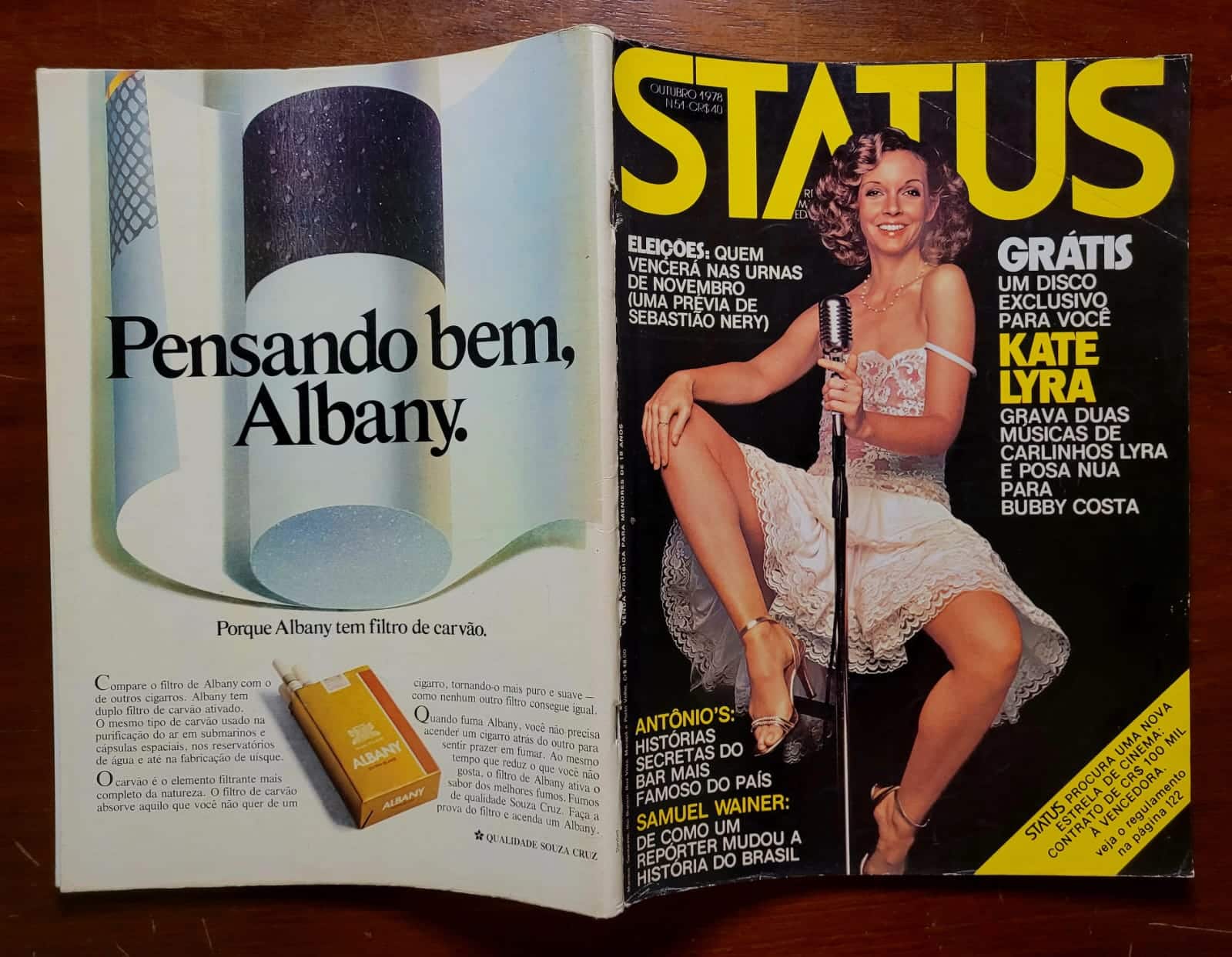 | Casa do Colecionador Revista Status Nº 51 – Kate Lyra | Ensaio Exclusivo - Disco Promocional (Não Incluso) | Outubro 1978 - Imagem 3