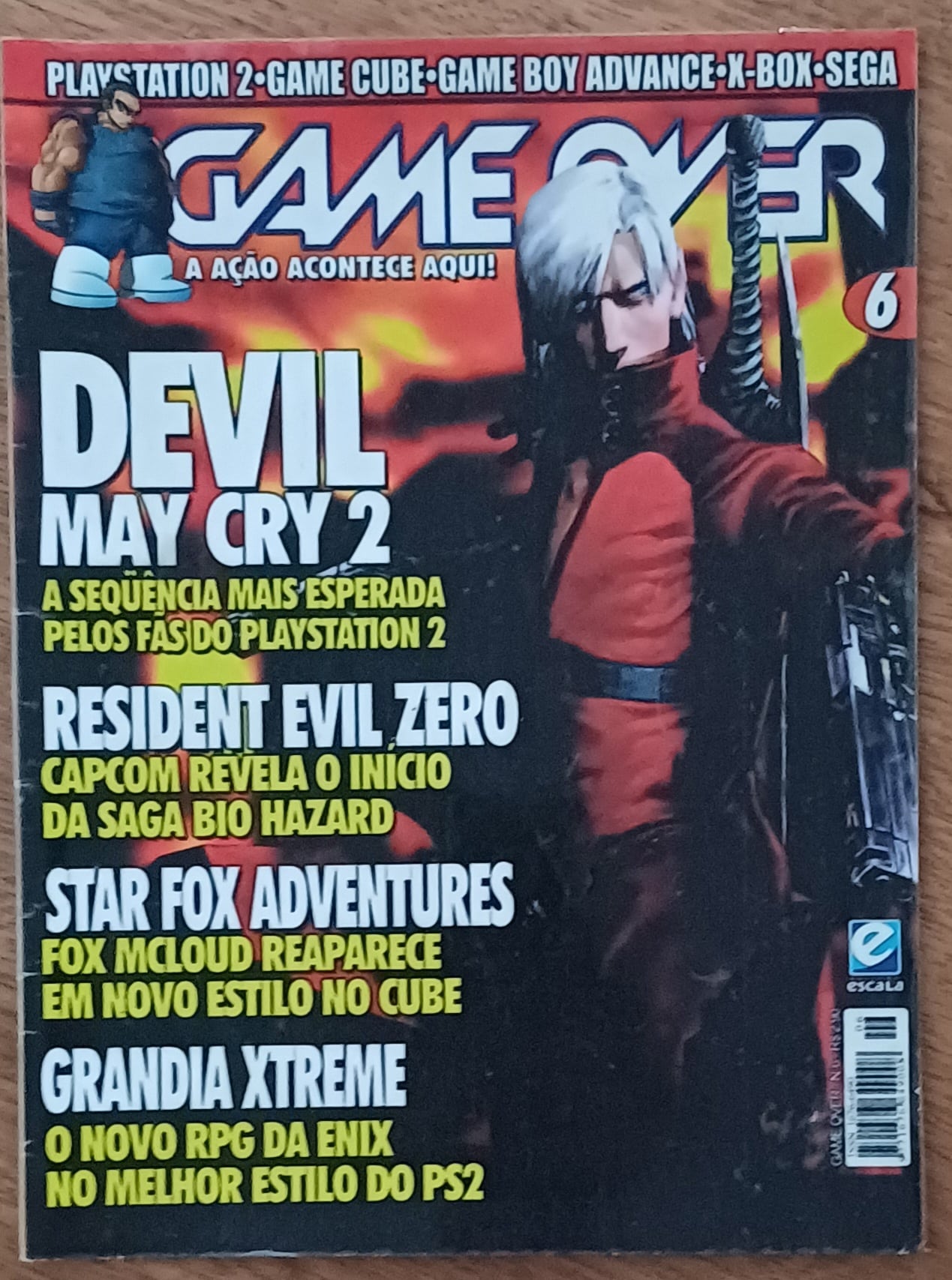 | Casa do Colecionador Rgr28. Game over 6. Devil may cry 2, resident evil zero, Grandia.