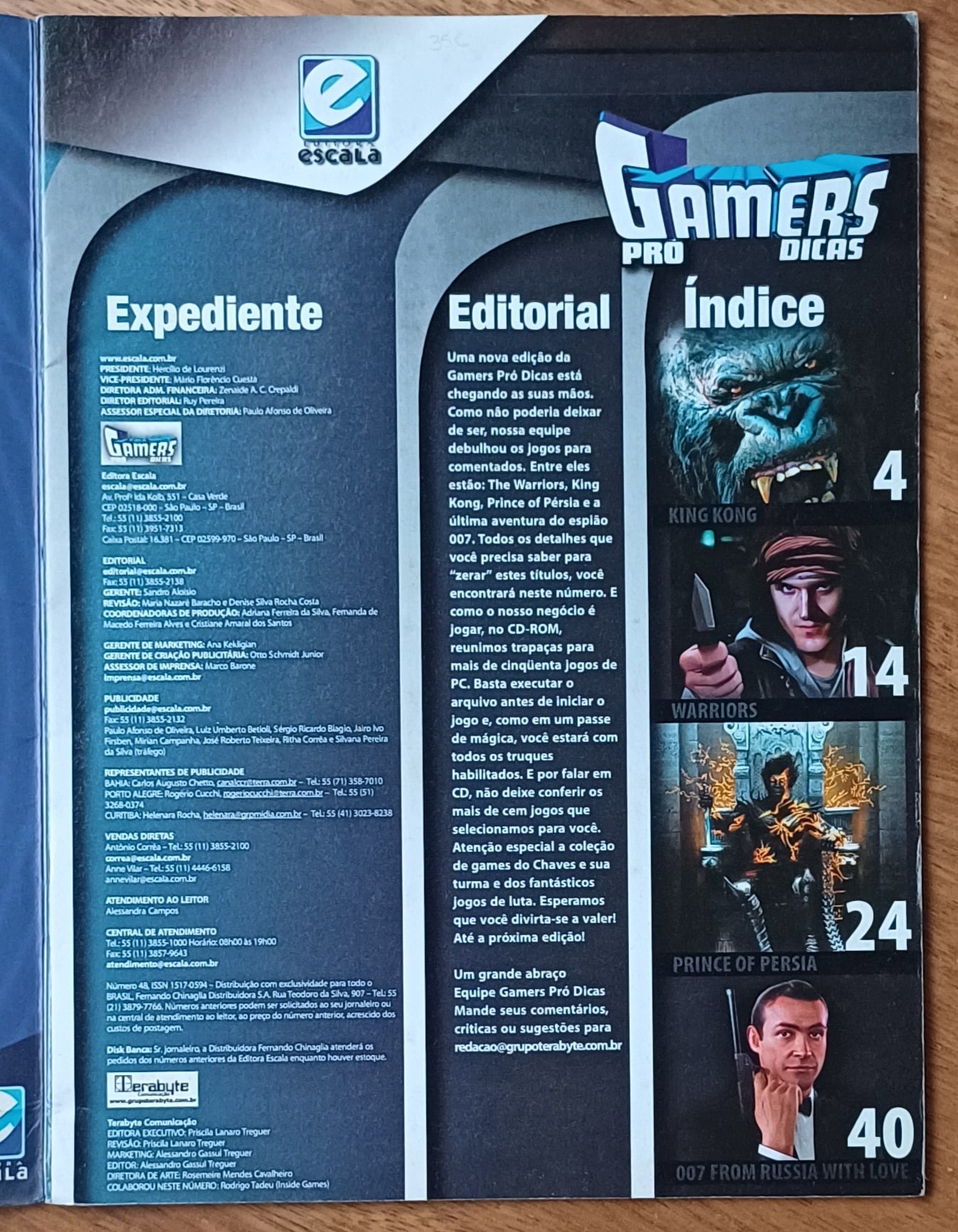 | Casa do Colecionador Rgr28. Gamers Pro dias 48. Detonados 007, the warriors, king kong.