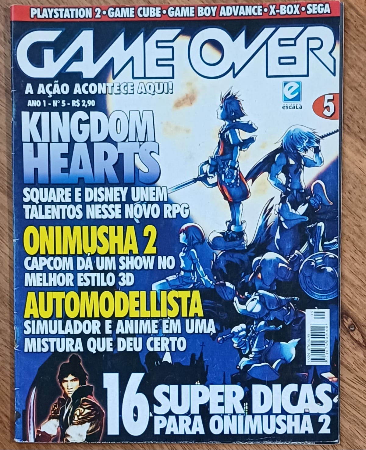 | Casa do Colecionador Rgr28. Gane over 5. Kingdom hearts Onimusha 2 Automodelista