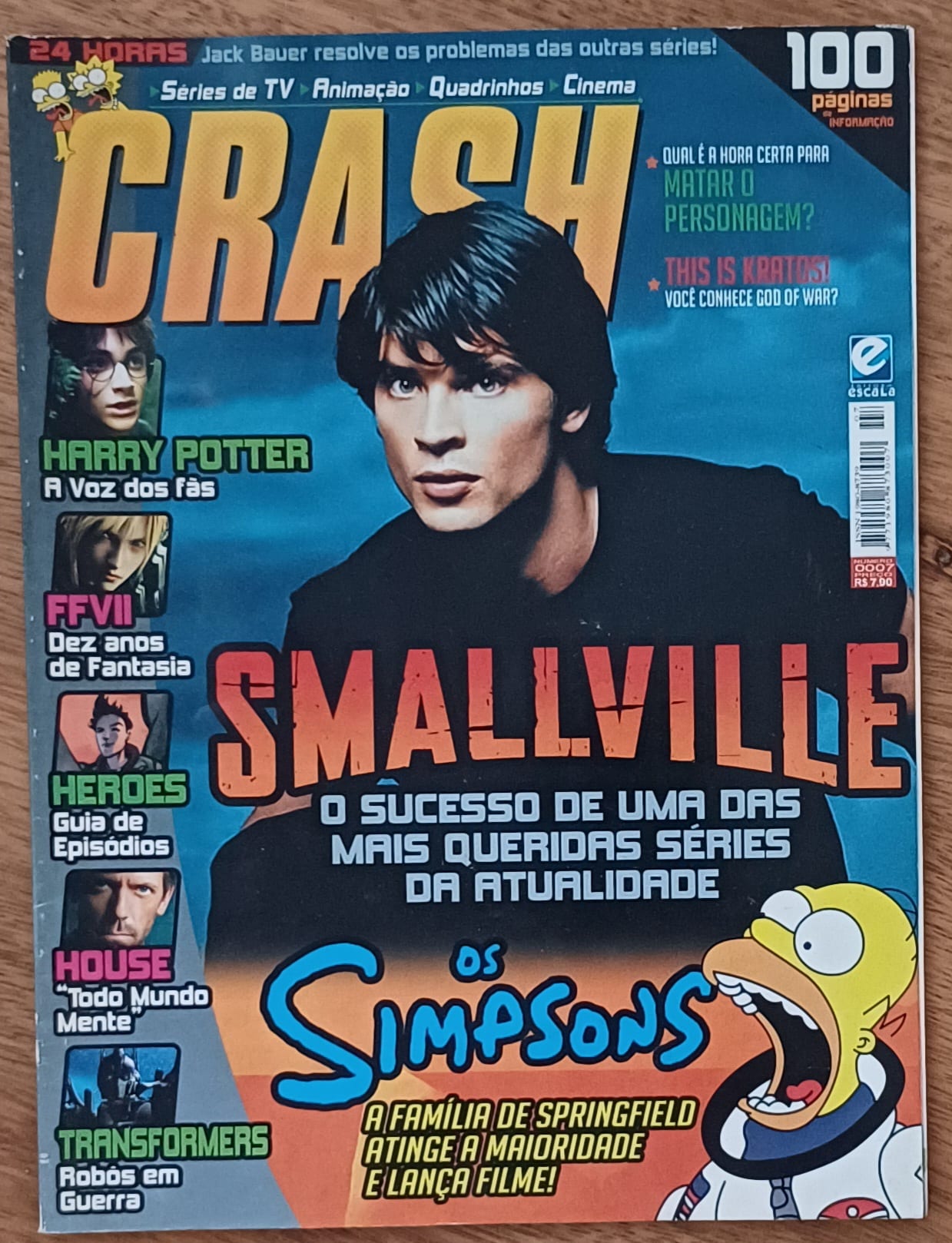 | Casa do Colecionador Rlq28. Crash 7. Smallville Simpsons Harry Potter.