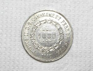 1.000 Réis – 1862 / Data, 2 Grande / Soberba / Prata / cod.450
