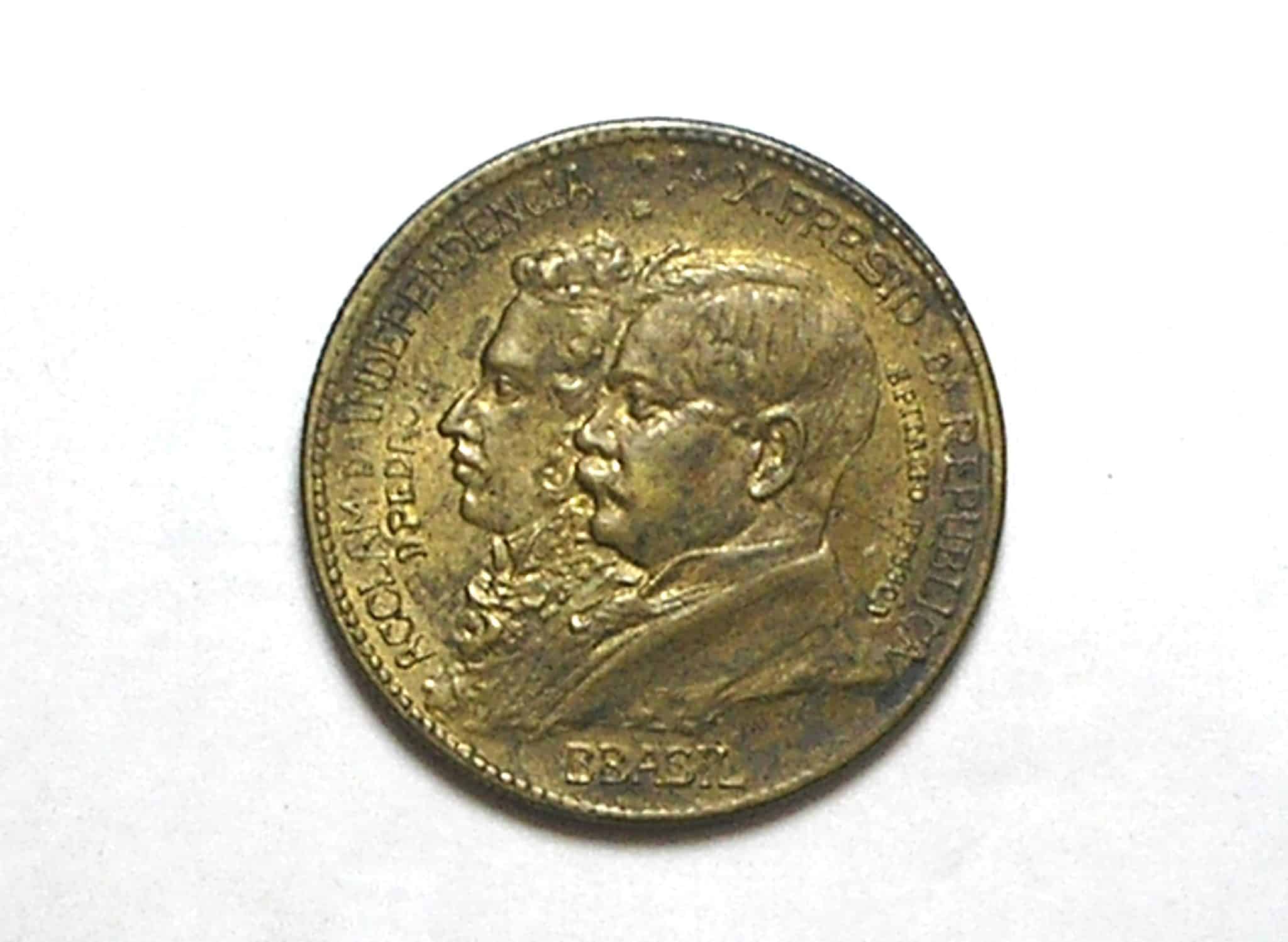 | Casa do Colecionador 1.000 Réis - 1922 // BBasil - Erro de cunhagem / Soberba em Bz/Al