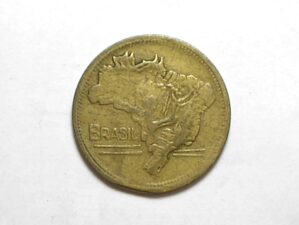 2 Cruzeiros - 1949 Mapa Duplo - Erro de cunhagem - Bz/al