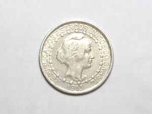 Brasil 1.000 Réis - 1913 Com Anel de Estrelas Ligadas / Prata - Soberba - Ficando dificil encontrar