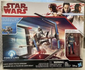 Canto Bight Police Speeder Star Wars Hasbro 2017 + Boneco Policial (Force Link)
