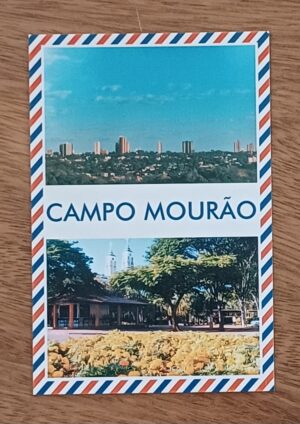 Cartão postal Paraná. Campo Mourão cidade flores