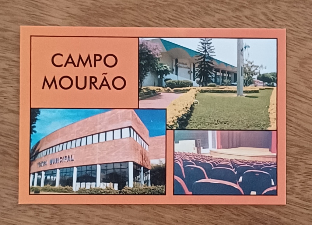 | Casa do Colecionador Cartão Postal Paraná. Campo Mourão Teatro municipal.