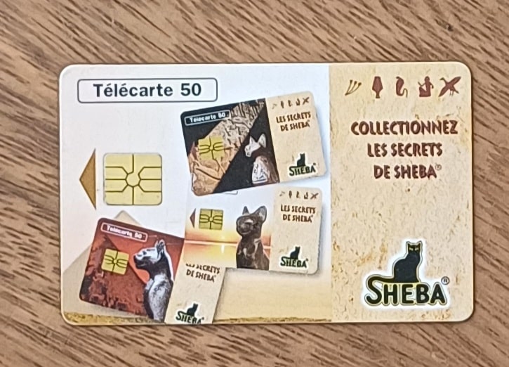 | Casa do Colecionador Cartão telefone França Telecom. Mídia Ração Sheba