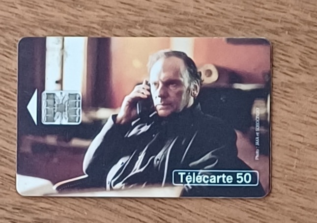 | Casa do Colecionador Cartão telefone França Telecom. Telephone et cinema Jean Louis Trintignant.