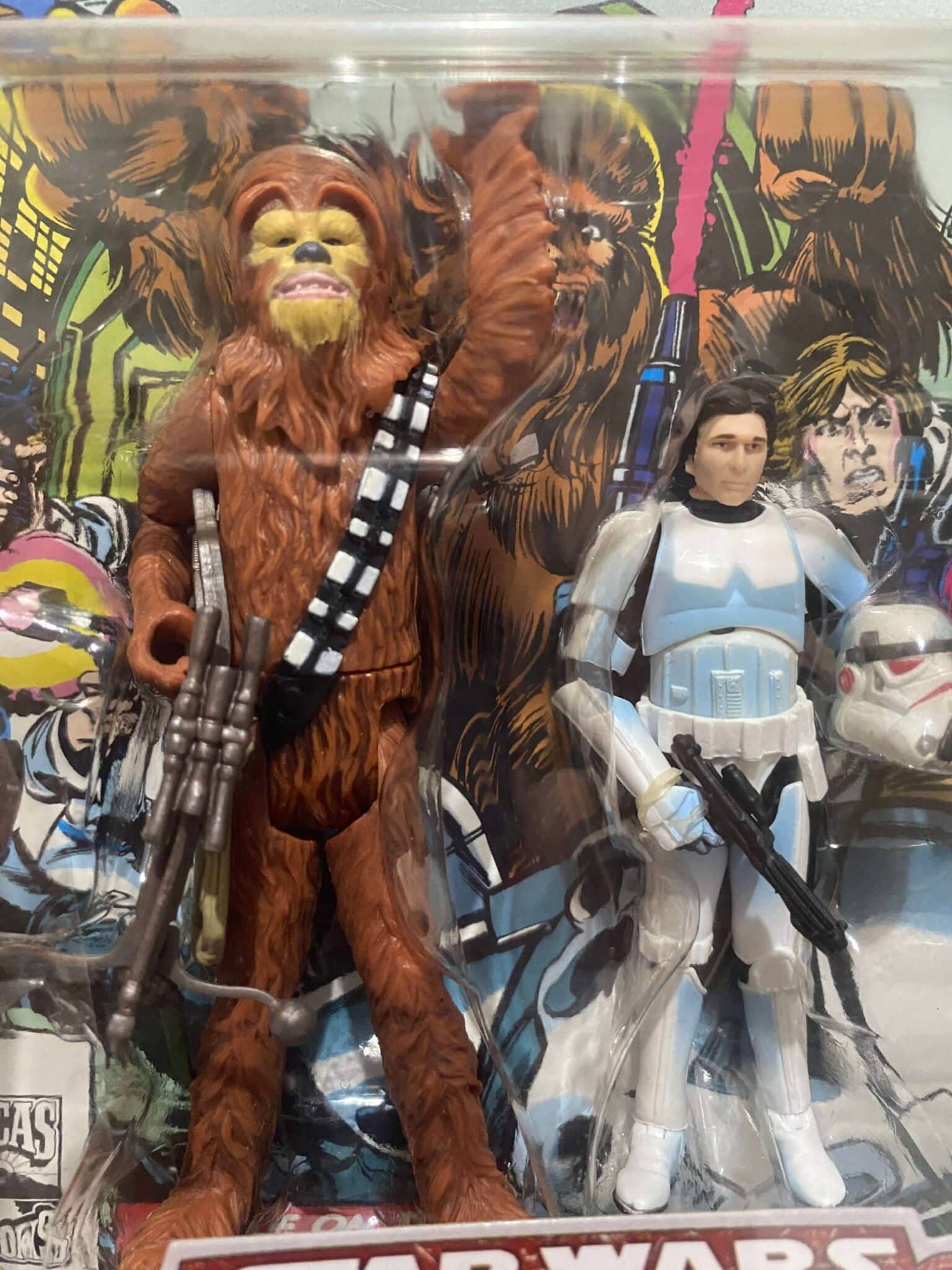 | Casa do Colecionador Chewbacca Hans Solo Star Wars Comic Pack #3 Hasbro 2006
