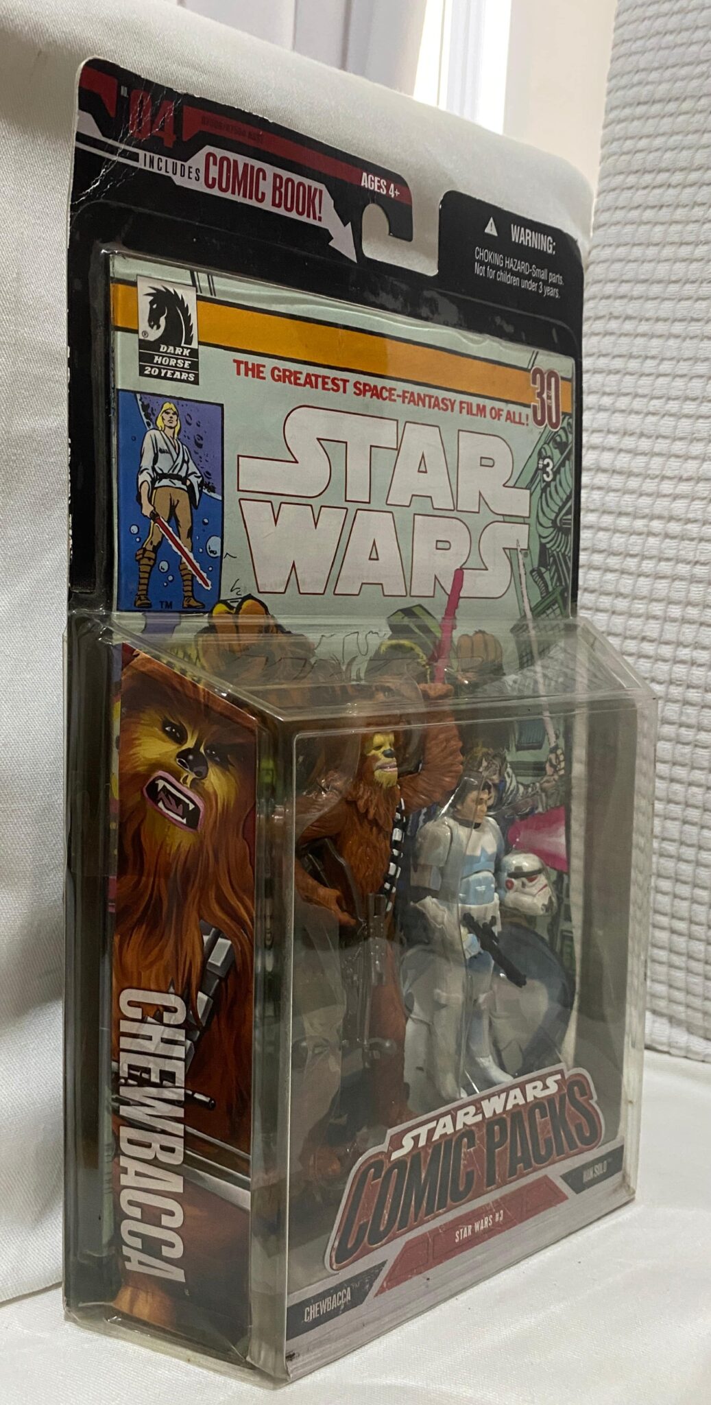 | Casa do Colecionador Chewbacca Hans Solo Star Wars Comic Pack #3 Hasbro 2006