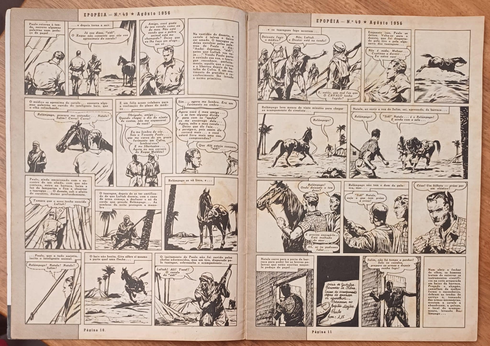 | Casa do Colecionador G32. Gibi Epopeia 16 1953 grande. Siegfried.