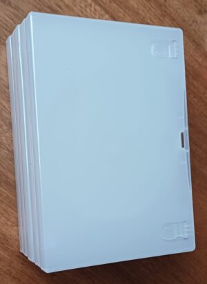 Kit com 5 dvd 14mm transparente Amaray.