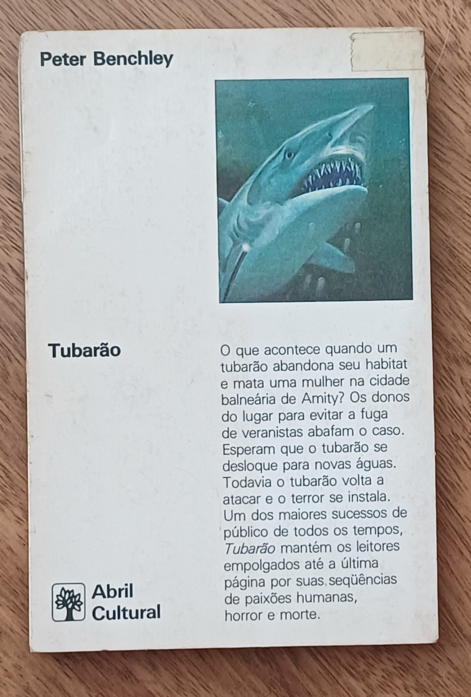 | Casa do Colecionador Livro Peter Benchley Abril Grandes sucessos. Tubarão