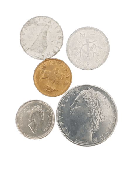 | Casa do Colecionador Lote com 5 moedas do mundo Sku 2308