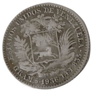 Moedas do mundo Venezuela *Prata* Sku 2294